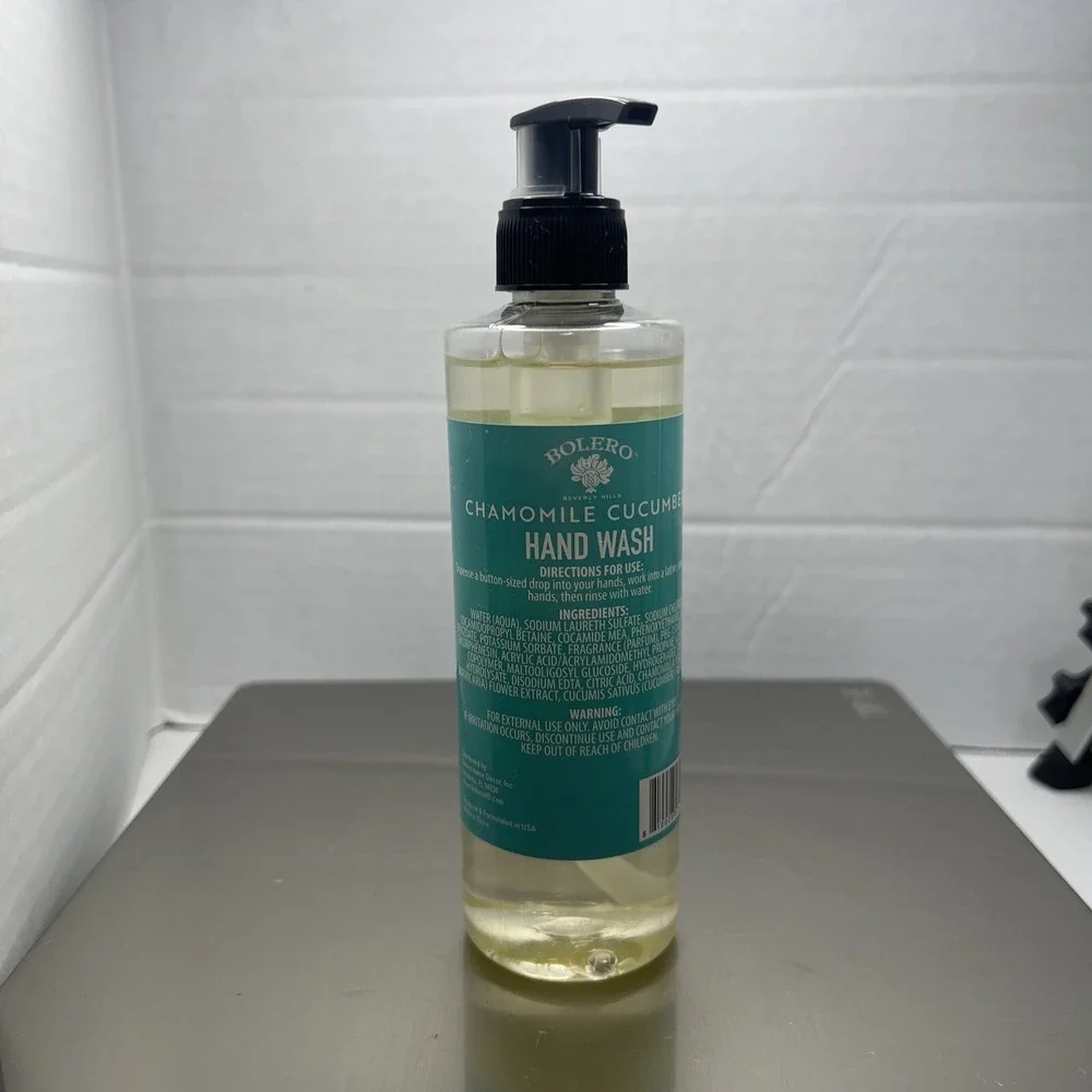Bolero Beverly Hills Chamomile‎ Cucumber hand wash 8oz New